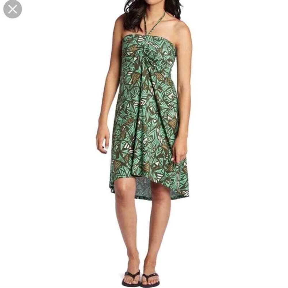 Patagonia Kamala Convertible Skirt/Dress Green/Brown Printed Women’s Sz. M